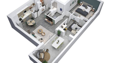 Programme immobilier neuf Egérie -  Béziers : logements neufs sécurisés et verdoyants proche des commodités (34500) - Référence : 15093