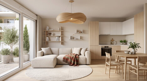 Programme immobilier neuf ATHENA - Béziers : Résidence studio–T4 avec cadre commerçant et confort optimisé proche des transports (34500) - Référence : 14534