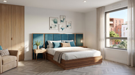 Programme immobilier neuf ATHENA - Béziers : Résidence studio–T4 avec cadre commerçant et confort optimisé proche des transports (34500) - Référence : 14534