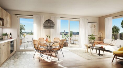 Programme immobilier neuf MITHASA - Castelnau-le-Lez : logements neufs écoresponsables face au parc de Verchant (34170) - Référence : 7368