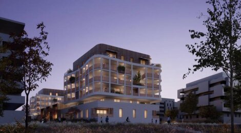 Programme immobilier neuf MITHASA - Castelnau-le-Lez : logements neufs écoresponsables face au parc de Verchant (34170) - Référence : 7368