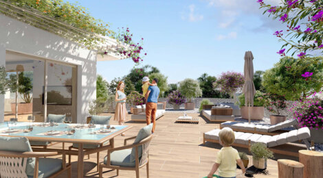Programme immobilier neuf ALTIS - Castelnau-le-Lez : logements neufs sécurisés et verdoyants proche des commodités (34170) - Référence : 17064