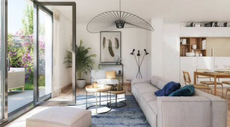 Programme immobilier neuf SOLENZANA - Castelnau-le-Lez : logements neufs T3–T5 avec terrasses et jardins proche des commerces (34170) - Référence : 9078
