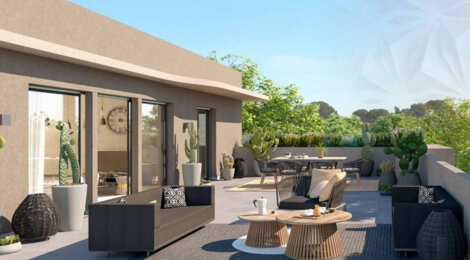 Programme immobilier neuf KHARA - Castelnau-le-Lez : Résidence T2–T3 avec cadre résidentiel et confort optimisé proche des commodités (34170) - Référence : 7199