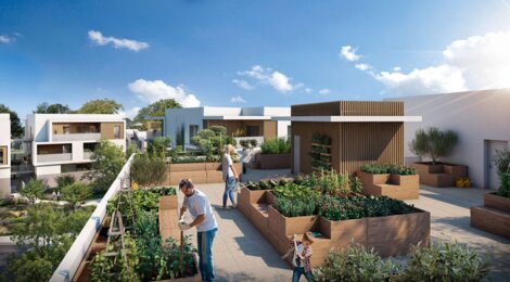 Programme immobilier neuf LE SWING - Clapiers : logements neufs sécurisés et verdoyants proche des commodités (34830) - Référence : 8288