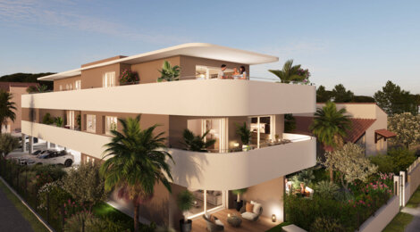 Programme immobilier neuf la résidence des roches - Grau d'Agde : logements neufs sécurisés et verdoyants proche des plages (34300) - Référence : 7900