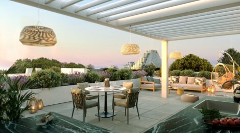 Programme immobilier neuf CARRE SAPHIR - La Grande-Motte : appartements neufs T2–T4 en centre-ville près de la mer (34280) - Référence : 15168