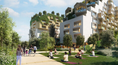 Programme immobilier neuf Îlot des Platanes - Lattes réhabilitation au pied du tramway Soriech (34970) - Référence : 18000
