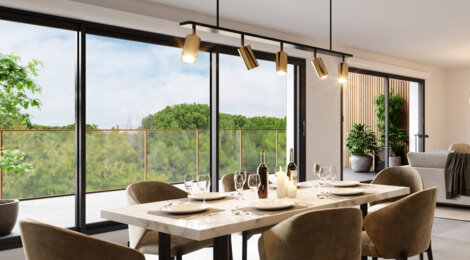 Programme immobilier neuf PATIO NEMA - Le Grau-du-Roi : logements neufs sécurisés et verdoyants proche des plages (30240) - Référence : 14763