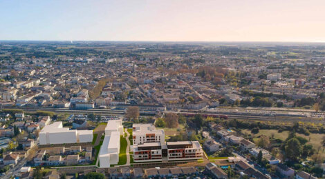 Programme immobilier neuf LA MANUFACTURE D - Lunel : logements neufs T2–T4 proche du centre-ville et de la gare TER (34400) - Référence : 15166