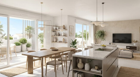 Programme immobilier neuf MIDEA - Marseillan proche plages et port résidence moderne avec extérieur (34340) - Référence : 17223