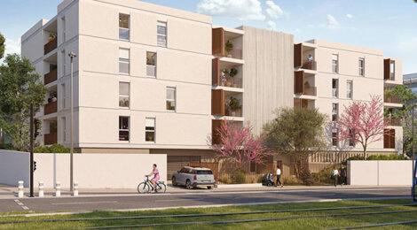 Programme immobilier neuf ATRIA - Montpellier cadre urbain moderne proche tram et commodités (34000) - Référence : 17146