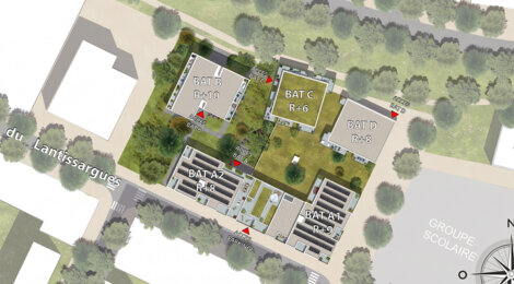 Programme immobilier neuf Terra Alba - Montpellier logements du 2 au 4 pièces à 14 minutes des plages (34000) - Référence : 17800
