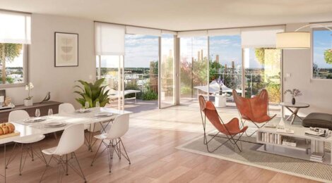 Programme immobilier neuf EVANESENS - Montpellier : logements neufs sécurisés et verdoyants en quartier Port Marianne (34000) - Référence : 17062