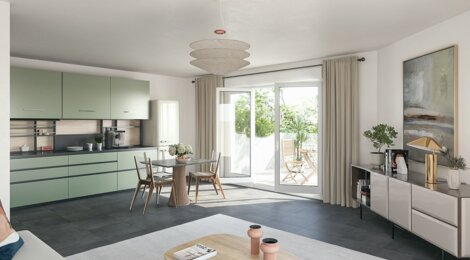 Programme immobilier neuf TRINITY -  Montpellier : logements neufs sécurisés et verdoyants proche des transports (34000) - Référence : 8246