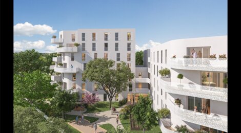 Programme immobilier neuf TRINITY -  Montpellier : logements neufs sécurisés et verdoyants proche des transports (34000) - Référence : 8246