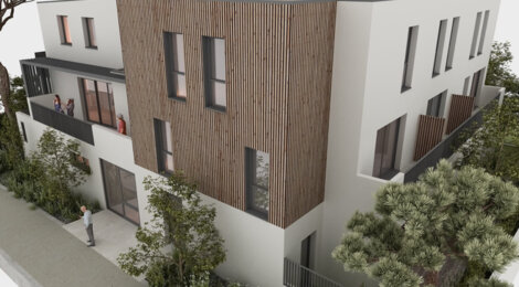 Programme immobilier neuf patio quattro camini - Montpellier petite résidence proche centre-ville et tramway (34000) - Référence : 16803
