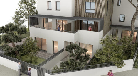 Programme immobilier neuf patio quattro camini - Montpellier petite résidence proche centre-ville et tramway (34000) - Référence : 16803