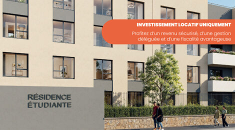 Programme immobilier neuf SAINT ROCH - Montpellier résidence étudiante à proximité tramway (34000) - Référence : 16749