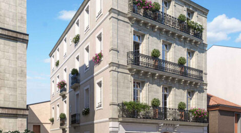 Programme immobilier neuf FAUBOURG DU COURREAU - Montpellier : Résidence studio–T3 avec cadre historique et confort optimisé proche des commodités (34000) - Référence : 14721