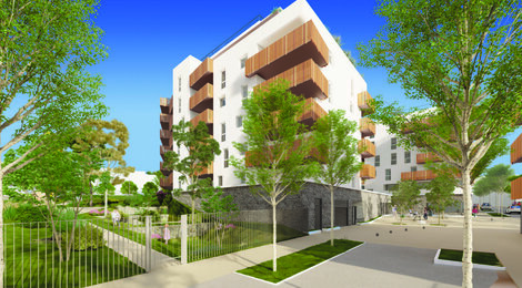 Programme immobilier neuf TOSHI - Montpellier Sabines : logements neufs 2 pièces proches du tramway 2 (34000) - Référence : 15146