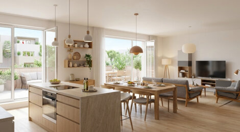 Programme immobilier neuf cote pinede - Nîmes : logements neufs 2 à 4 pièces dans un quartier boisé proche des commerces (30000) - Référence : 11287