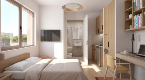 Programme immobilier neuf OIKO - Nîmes parc E.NOVIA résidence pour étudiants et jeunes actifs (30000) - Référence : 18531