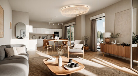 Programme immobilier neuf VILLEGIALES DES LUMIERES - Nîmes près des commerces et de la faculté Hoche (30000) - Référence : 13093