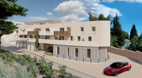 Programme immobilier neuf LE JARDIN D'ODETTE - Nîmes : Résidence senior avec cadre résidentiel et confort optimisé proche des commodités (30000) - Référence : 17329