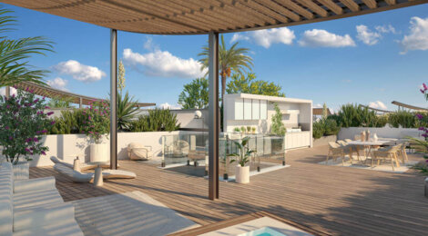 Programme immobilier neuf O JARDINS DES HALLES - Saint-Jean-de-Védas : appartements neufs T2–T4 proche des Halles Vedastiennes (34430) - Référence : 15115