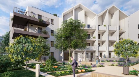 Programme immobilier neuf ROCCA BELLA - Saint-Jean-de-Védas : logements neufs sécurisés et verdoyants proche des espaces verts (34430) - Référence : 8100