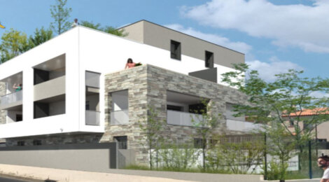 Programme immobilier neuf ELISA - Saint-Mathieu-de-Tréviers : résidences neuves avec terrasses et sécurité en centre-ville (34270) - Référence : 2835
