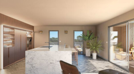 Programme immobilier neuf Hermione - Sète : logements neufs sécurisés et verdoyants proche des services (34200) - Référence : 15105