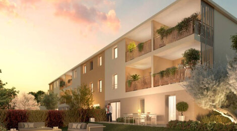 Programme immobilier neuf Lou Marques - Vendargues : Résidence T2–T4 avec cadre provençal et confort optimisé proche des commodités (34740) - Référence : 14622