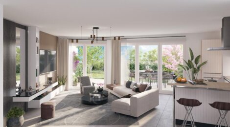 Programme immobilier neuf Villa soléa - Vic-la-Gardiole : logements neufs sécurisés et verdoyants proche des commodités (34110) - Référence : 15090