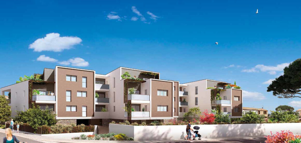 Programme immobilier neuf Natura - Agde, logements neufs et proximité transports en quartier résidentiel (34300) - Référence : 9101