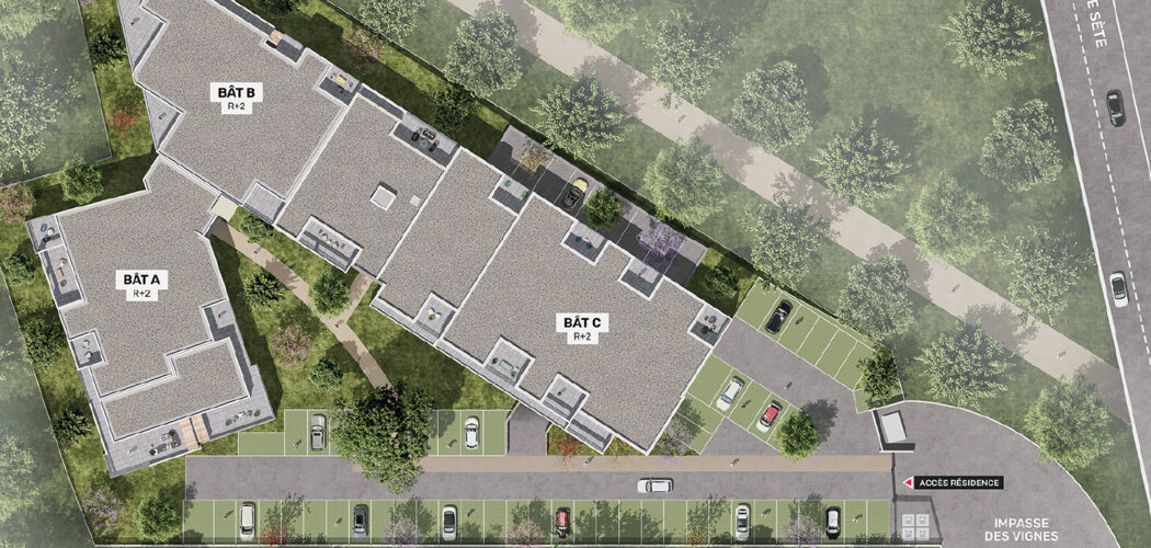 Programme immobilier neuf Les Salines - Balaruc-les-Bains logements du 2 au 4 pièces proches de Sète (34540) - Référence : 17910