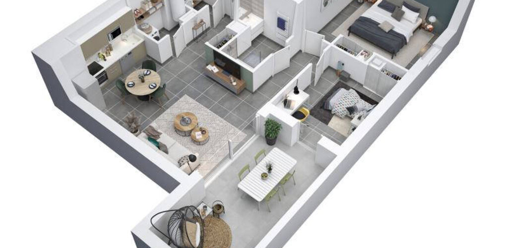 Programme immobilier neuf Egérie -  Béziers : logements neufs sécurisés et verdoyants proche des commodités (34500) - Référence : 15093