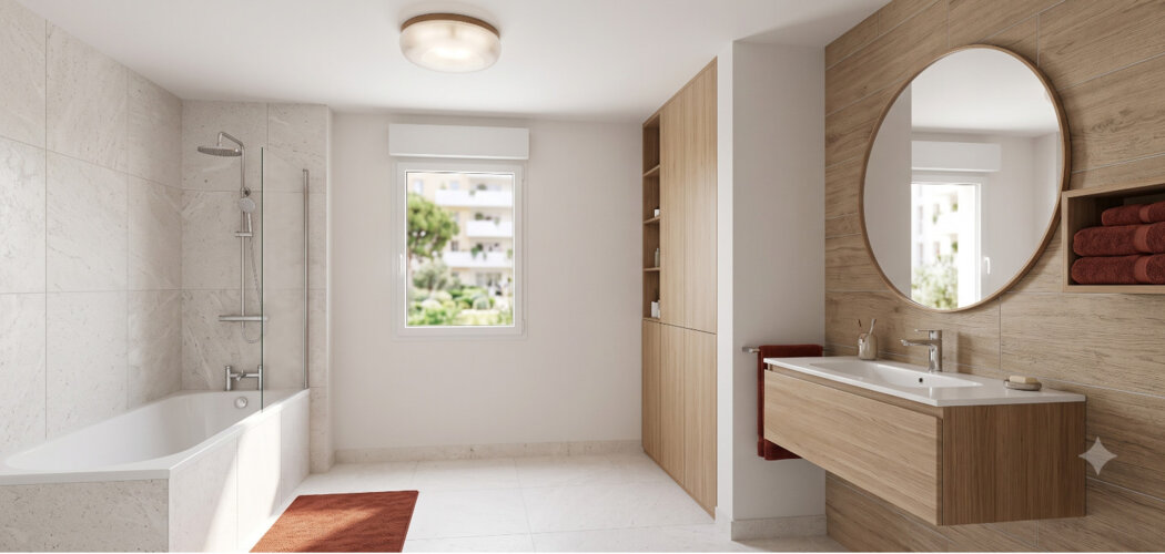 Programme immobilier neuf ATHENA - Béziers : Résidence studio–T4 avec cadre commerçant et confort optimisé proche des transports (34500) - Référence : 14534
