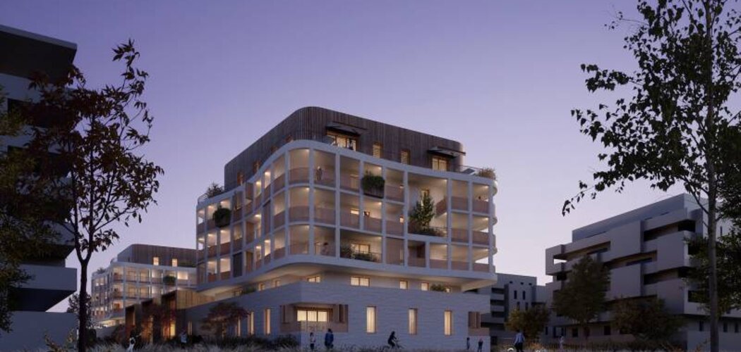 Programme immobilier neuf MITHASA - Castelnau-le-Lez : logements neufs écoresponsables face au parc de Verchant (34170) - Référence : 7368
