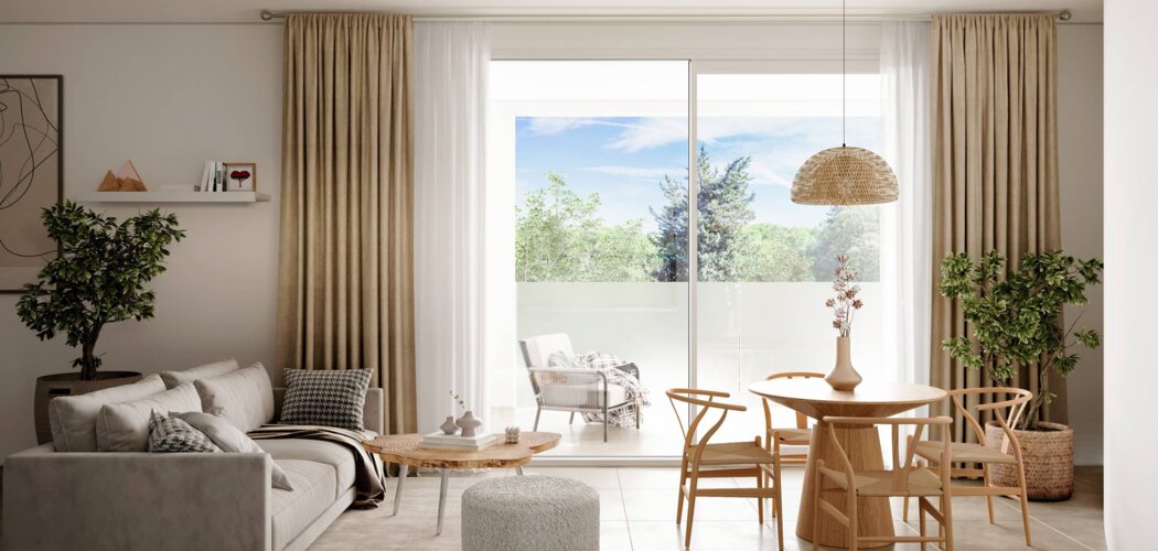 Programme immobilier neuf BLANC COTON - Castelnau-le-Lez : logements neufs près du tramway 2, cadre verdoyant et bornes électriques (34170) - Référence : 8567