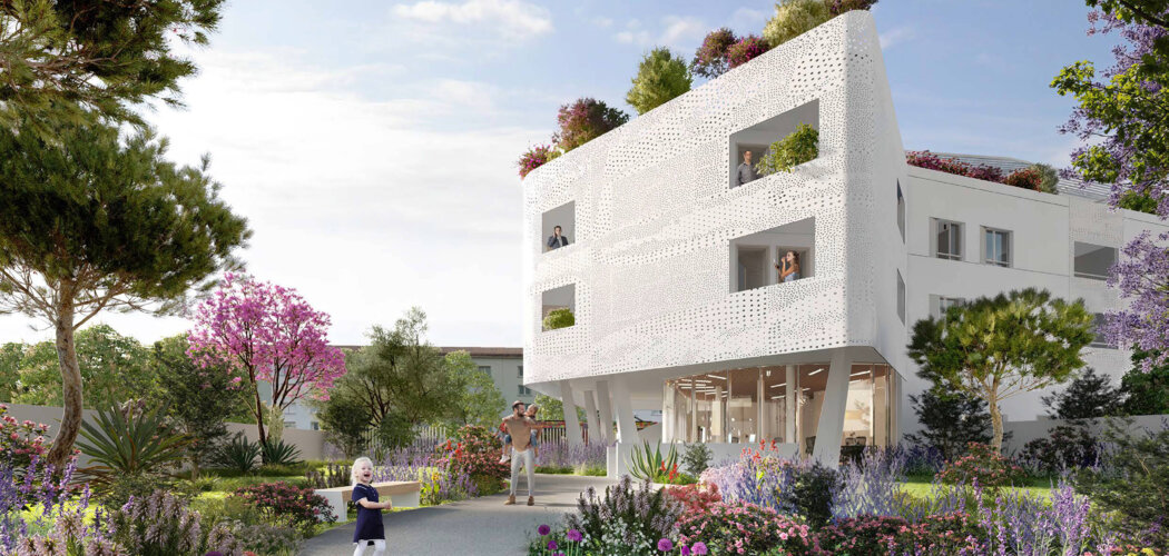 Programme immobilier neuf ALTIS - Castelnau-le-Lez : logements neufs sécurisés et verdoyants proche des commodités (34170) - Référence : 17064