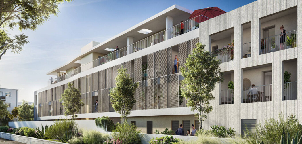 Programme immobilier neuf Le Mauzac - Castelnau-le-Lez : Résidence studio–T3 avec cadre urbain et confort optimisé proche des transports (34170) - Référence : 14408