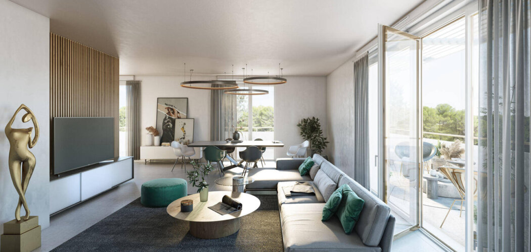 Programme immobilier neuf Les Jardins de Verchant - Castelnau-le-Lez : Résidence T2–T5 avec cadre verdoyant et confort optimisé proche des commodités (34170) - Référence : 11427