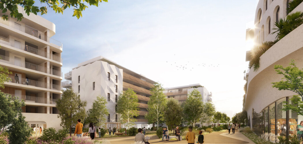 Programme immobilier neuf MOVIMENTO - Castelnau-le-Lez ZAC Eureka, à proximité parc et tram bus (34170) - Référence : 12643
