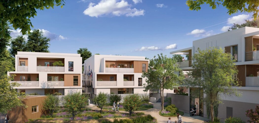 Programme immobilier neuf LE SWING - Clapiers : logements neufs sécurisés et verdoyants proche des commodités (34830) - Référence : 8288