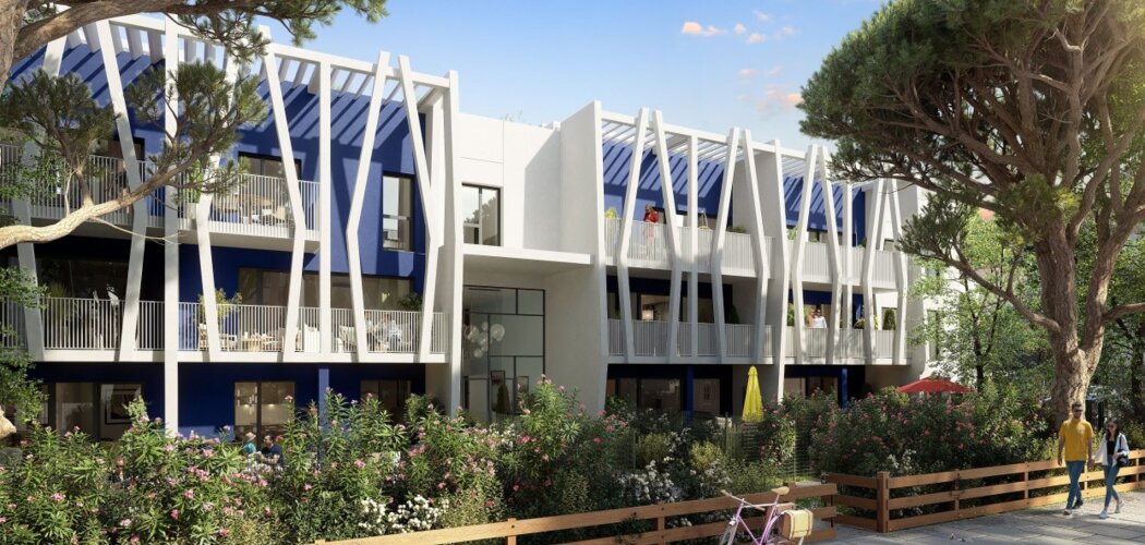 Programme immobilier neuf CARRE SAPHIR - La Grande-Motte : appartements neufs T2–T4 en centre-ville près de la mer (34280) - Référence : 15168