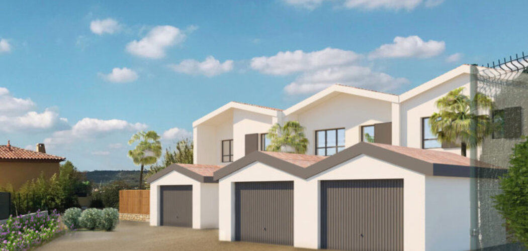 Programme immobilier neuf la patio de l'arbousier - Langlade : logements neufs T2–T3 avec piscine et jardin près de Nîmes (30980) - Référence : 11678