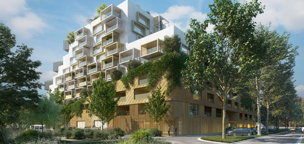 Programme immobilier neuf Îlot des Platanes - Lattes réhabilitation au pied du tramway Soriech (34970) - Référence : 18000