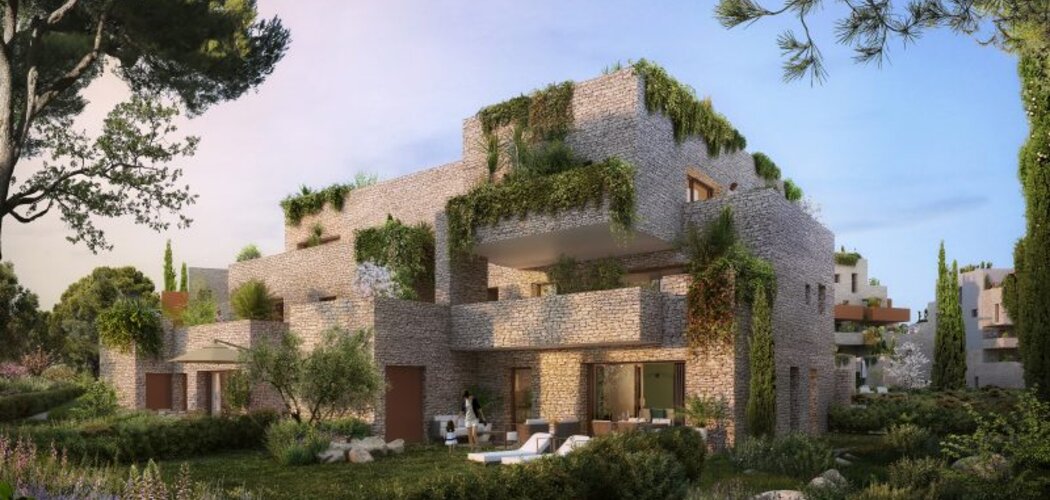 Programme immobilier neuf CARRE D'ASTRES - Le Crès : logements neufs sécurisés et verdoyants proche des espaces verts (34920) - Référence : 15128